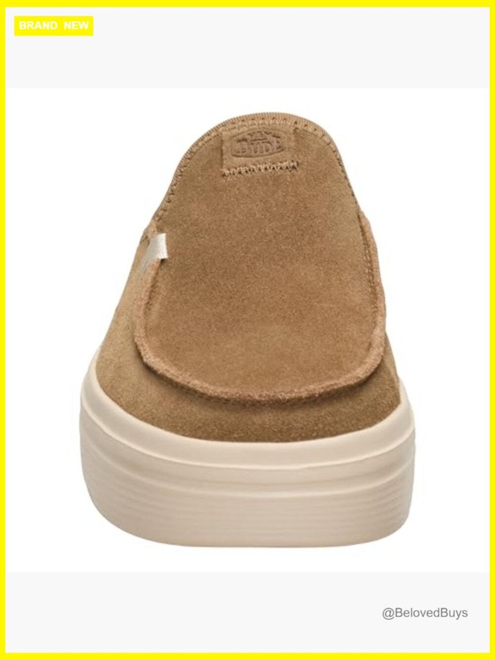 Casual slip-on platform mules with suede upper, lightweight comfort for - Picture 5 of 7